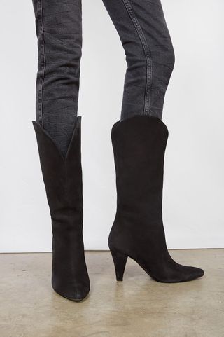 Anine Bing + Jolene Boots in Black