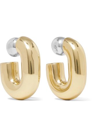 Ellery + Classique Gold and Silver-Plated Hoop Earrings