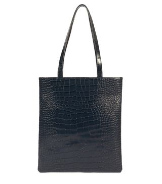 Jigsaw + Sedar Croc Leather Shopper Bag
