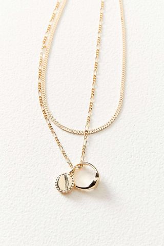 Urban Outfitters + Layered Ring Charm Necklace