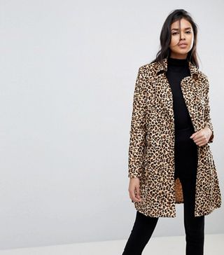 Parisian + Belted Leopard Coat
