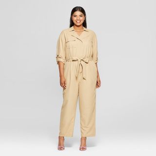 Who What Wear x Target + Long Sleeve Utility Jumpsuit