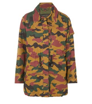 Burberry + Camouflage-Print Cotton and Ramie-Blend Canvas Jacket