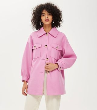 Topshop + Button Front Shacket