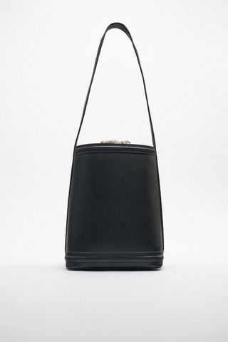 Zara + Leather Shoulder Bag