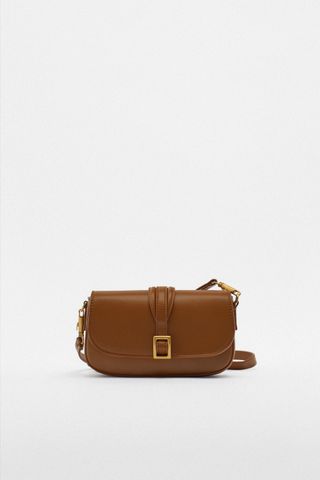 Zara + Buckle Crossbody Bag