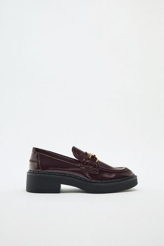 Zara + Lug Sole Loafers
