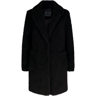 New Look + Black Teddy Coat
