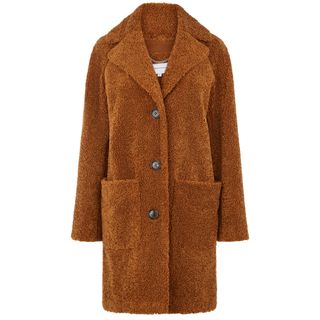 Warehouse + Teddy Bear Faux-Fur Coat