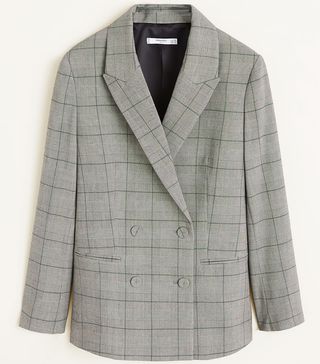 Mango + Check Structured Blazer