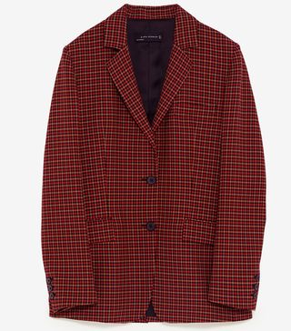 Zara + Checked Blazer