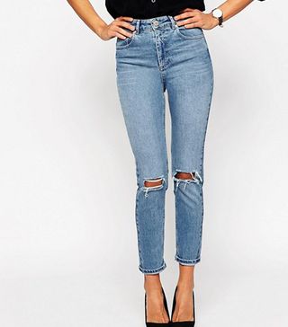 ASOS Design + Farleigh High Waist Slim Mom Jeans