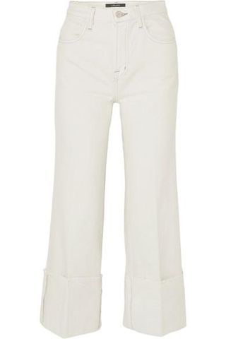 J Brand + Joan Cropped High-Rise Wide-Leg Jeans