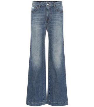 AlexaChung + High-Waisted Flared Jeans
