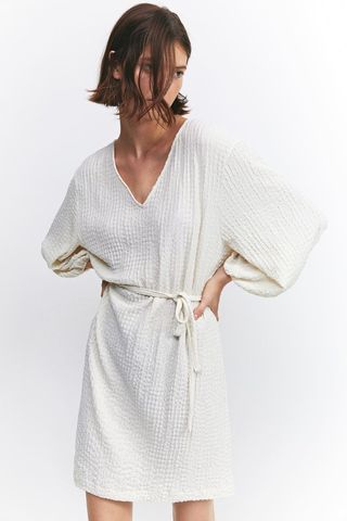 H&M + Textured Jersey Dress