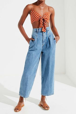 BDG + High-Rise Pleated Carrot Jean