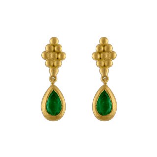 Prounis Jewelry + Small Emerald Earrings