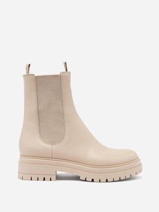 Gianvito Rossi + Chester Trek-Sole Leather Chelsea Boots