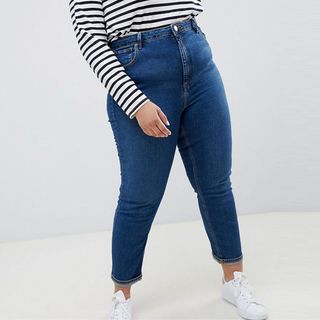 ASOS + Curve Farleigh High-Waist Slim Mom Jeans