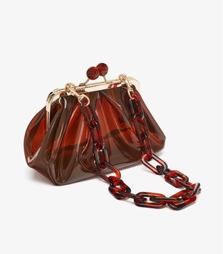 Zara + Vinyl Crossbody Bag With Clasp