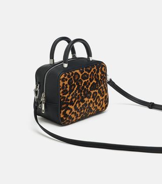 Zara + Animal Print Crossbody Bag