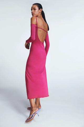 Zara + Flowy Midi Dress