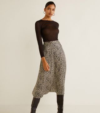 Mango + Leopard Skirt