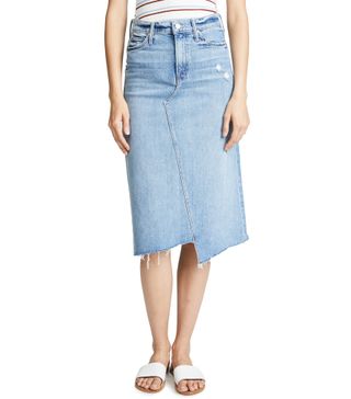 Mother + The Straight A Step Fray Skirt