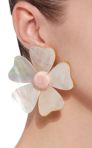 Rebecca de Ravenel + Mother of Pearl Flower Earrings