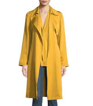 Theory + Silk Belted Trench Coat