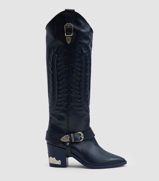 Toga Pulla + Western Boot in Blue Grey