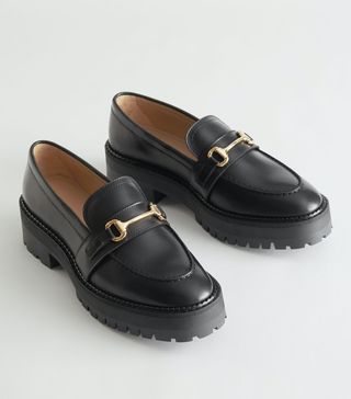 & Other Stories + Buckled Chunky Leather Loafers