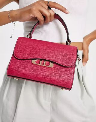 Dune + Top Handle Grab Bag in Pink