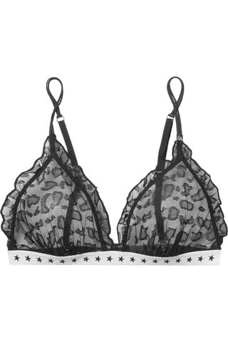 Love Stories + Reggipetto Ruffled Stretch-Lace Soft-Cup Triangle Bra