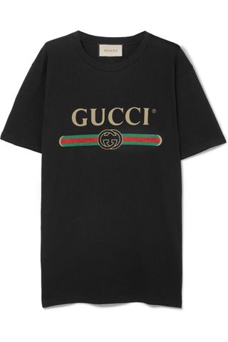 Gucci + Printed Cotton-Jersey T-Shirt