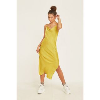 Urban Outfitters + Cowl Neck Satin Midaxi Dress