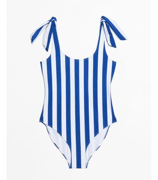 & Other Stories + Stripe Swimsuit