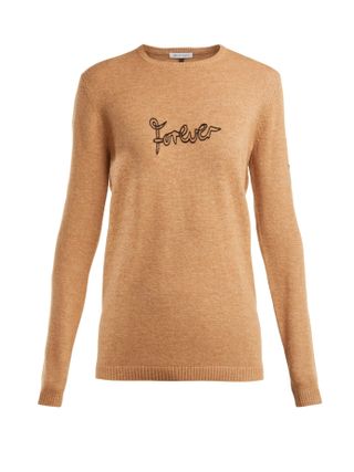 Bella Freud + Forever-Embroidered Wool-Blend Sweater