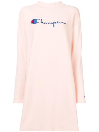 Champion + Logo Embroidered Sweater Dress