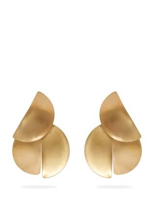 Fay Andrada + Uuma Curved Brass Earrings