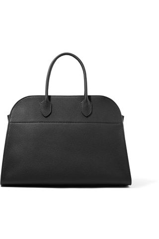 The Row + Margaux 15 Buckled Textured-Leather Tote