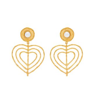 Sylvia Toledano + Valentine Heart Clip On Earrings
