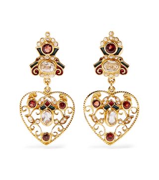 Percossi Papi + Gold-Plated and Enamel Multi-Stone Earrings