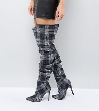 ASOS DESIGN + Slouch Over The Knee Boots