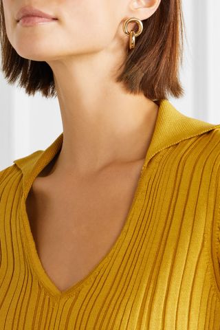 Laura Lombardi + Link Gold-Tone Earrings