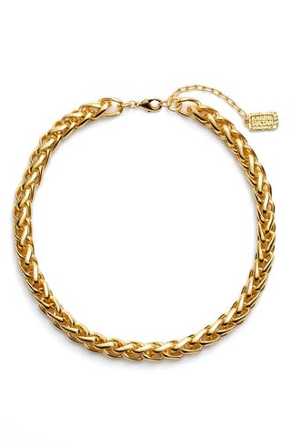 Karine Sultan + Braided Link Collar Necklace