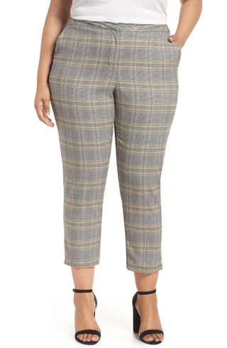1.State + Plaid Ankle Pants