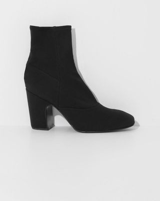Rachel Comey + Black Stretch Saco Ankle Boots