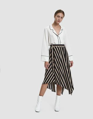 Stelen + Alice Asymmetrical Striped Skirt