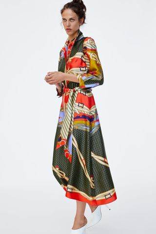 Zara + Belt Print Tunic